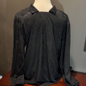 Vintage Nike tech pack dry fit Black Long Sleeve collar Shirt